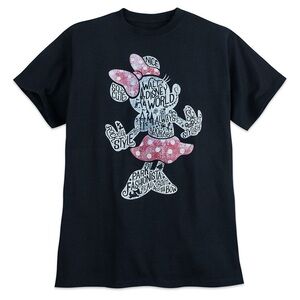 Disney x Hanes | Disney Red and Black Short Sleeve Tee | Size Medium